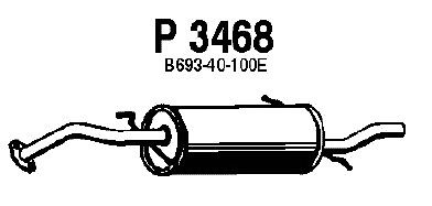 Глушитель выхлопных газов конечный P3468