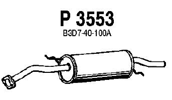 Глушитель выхлопных газов конечный P3553