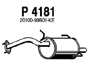 Silenziatore posteriore P4181