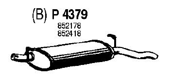 Глушитель выхлопных газов конечный P4379