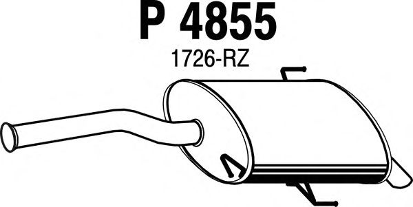 Silenciador posterior P4855