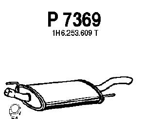 Глушитель выхлопных газов конечный P7369
