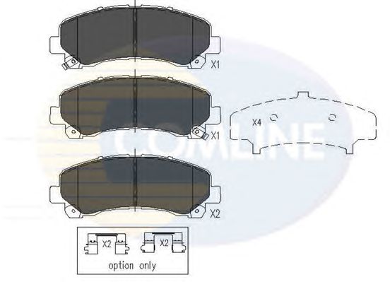 Комплект тормозных колодок, дисковый тормоз CBP36006