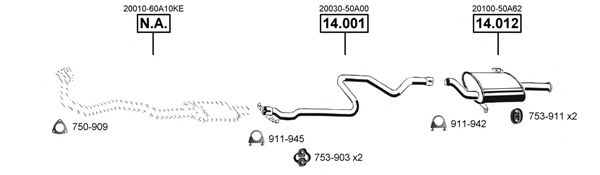 Exhaust System NI142070