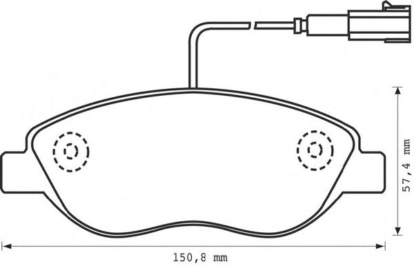 Комплект тормозных колодок, дисковый тормоз 573076S