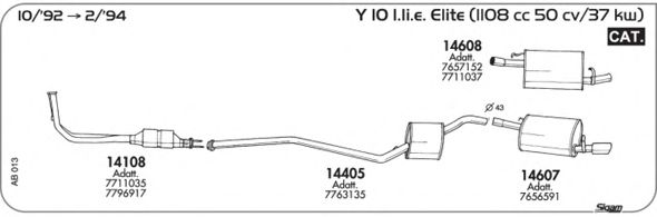 Exhaust System AB013