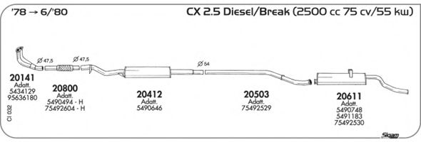 Exhaust System CI032