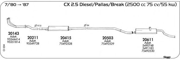 Exhaust System CI034