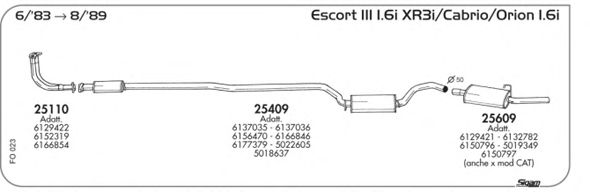 Exhaust System FO023
