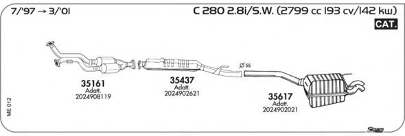 Exhaust System ME012