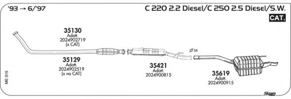 Exhaust System ME015