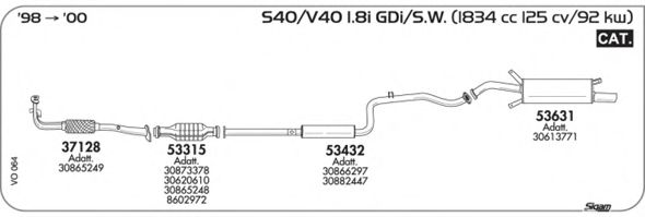 Exhaust System VO064