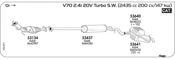 Exhaust System VO071