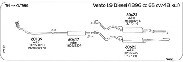 Exhaust System VW191