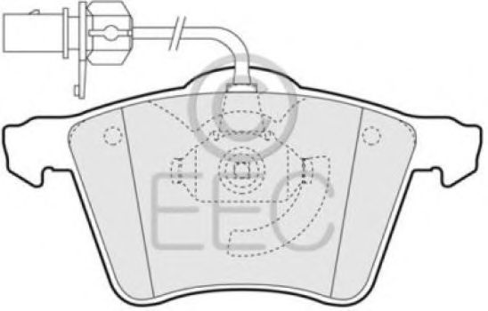Комплект тормозных колодок, дисковый тормоз BRP1323