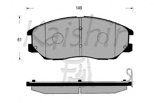 Комплект тормозных колодок, дисковый тормоз D11173