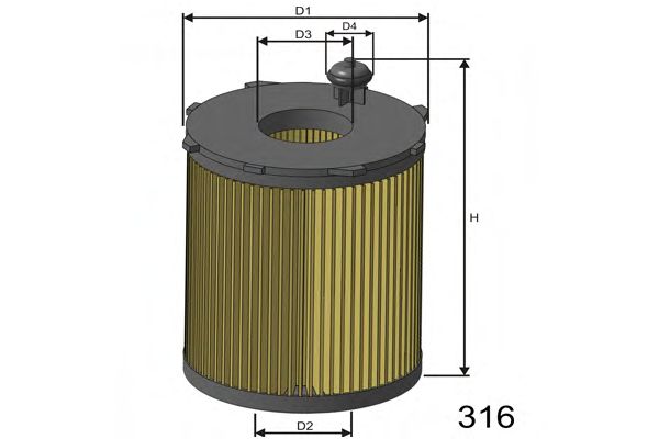 Oliefilter L104