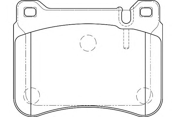 Комплект тормозных колодок, дисковый тормоз WBP23945A