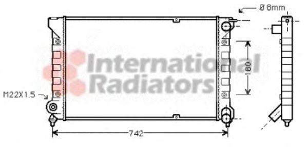 Radiator, engine cooling 58002041