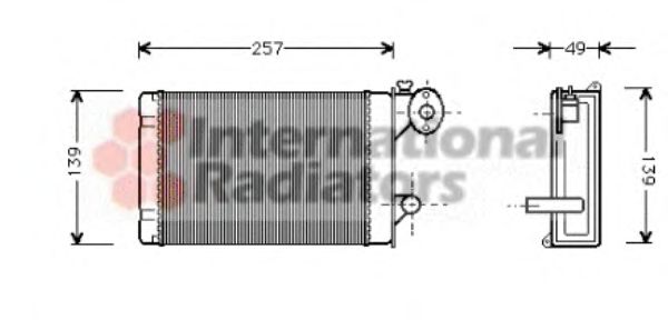 Heat Exchanger, interior heating 58006062