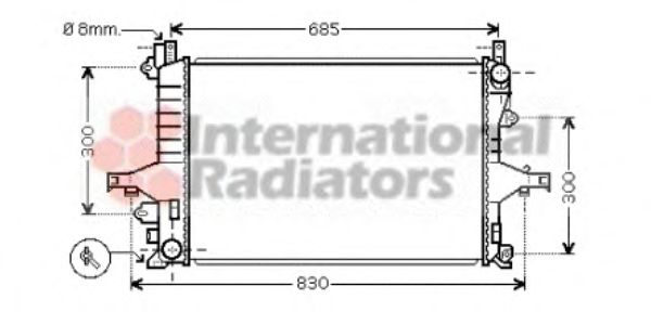 Radiator, engine cooling 59002114