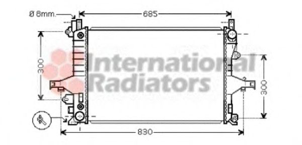 Radiator, engine cooling 59002115
