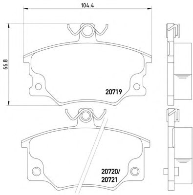 Brake Pad Set, disc brake 2071901