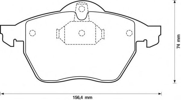 Комплект тормозных колодок, дисковый тормоз 571997J