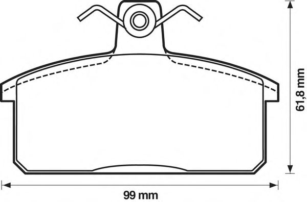 Комплект тормозных колодок, дисковый тормоз 572160J