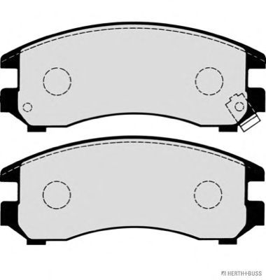 Комплект тормозных колодок, дисковый тормоз J3601035