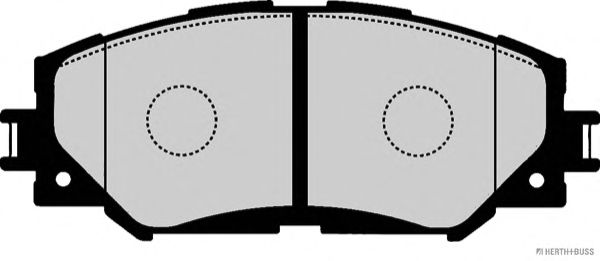Комплект тормозных колодок, дисковый тормоз J3602125