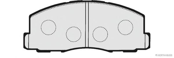 Комплект тормозных колодок, дисковый тормоз J3605025