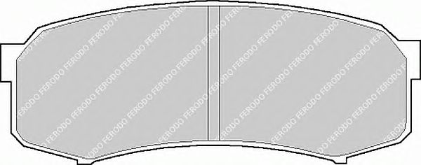 Комплект тормозных колодок, дисковый тормоз FDB1021