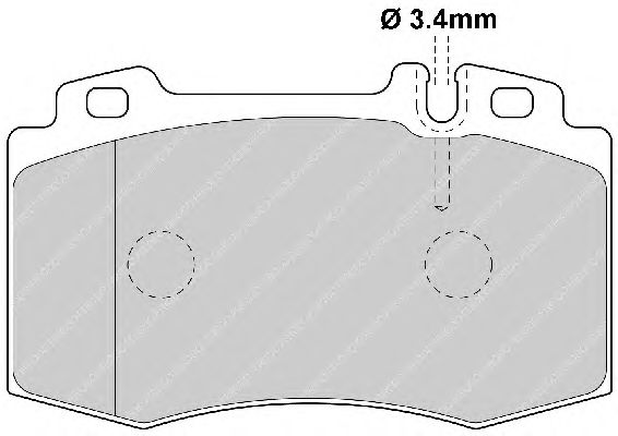 Brake Pad Set, disc brake FDB1661