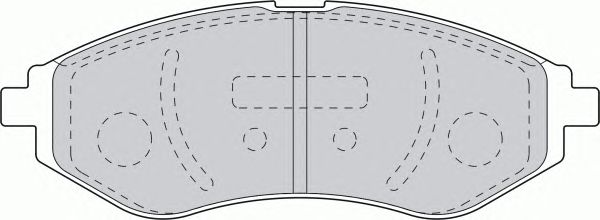 Комплект тормозных колодок, дисковый тормоз FDB1699