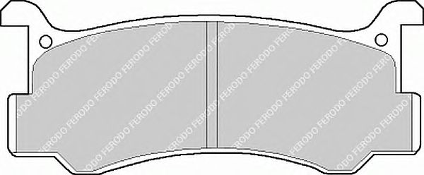 Комплект тормозных колодок, дисковый тормоз FDB482