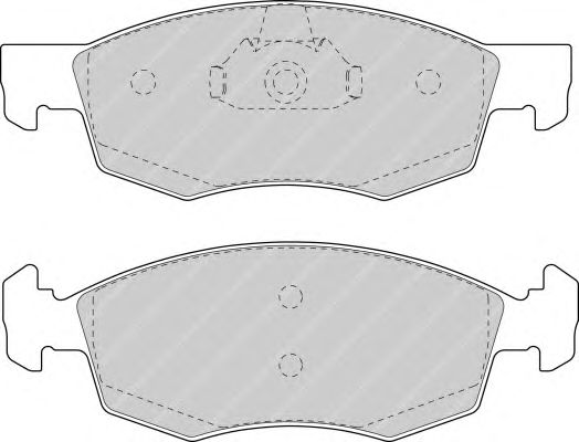 Комплект тормозных колодок, дисковый тормоз FDB1376