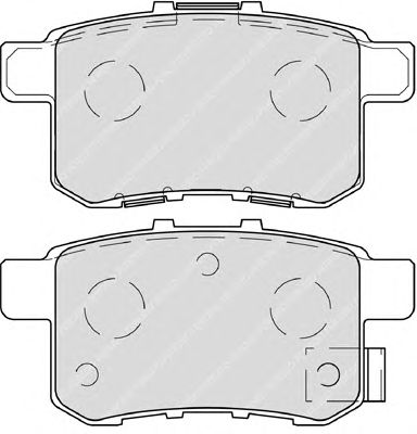 Комплект тормозных колодок, дисковый тормоз FDB4198