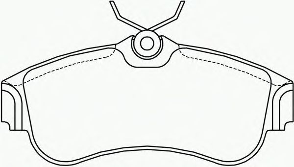 Комплект тормозных колодок, дисковый тормоз P 56 022