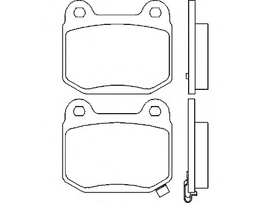 Комплект тормозных колодок, дисковый тормоз P 56 048