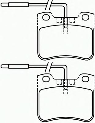 Комплект тормозных колодок, дисковый тормоз P 61 034