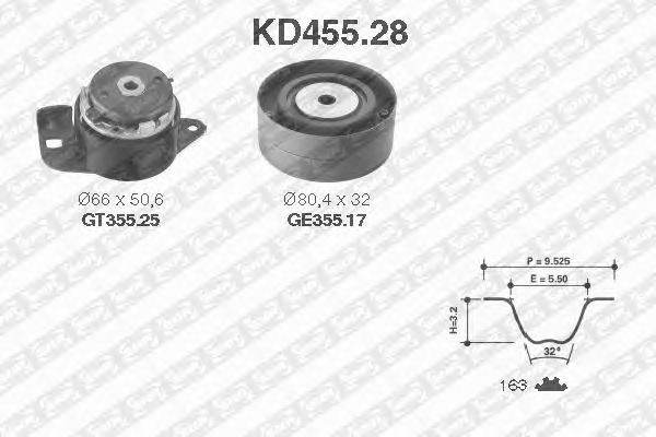 Timing Belt Kit KD455.28
