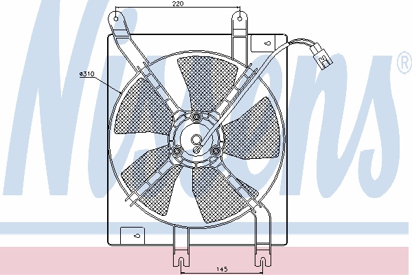 Вентилятор, конденсатор кондиционера 85356