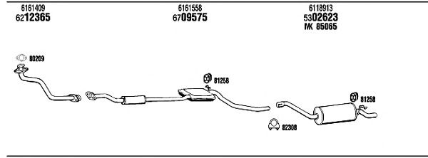 Avgassystem FO85014
