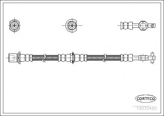 Tubo flexible de frenos 19030485