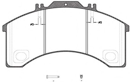 Комплект тормозных колодок, дисковый тормоз JCA 498.30