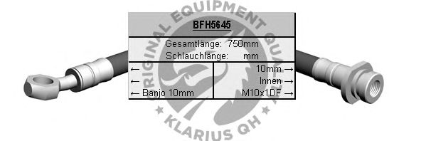 Ελαστικός σωλήνας φρένων BFH5645