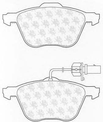Комплект тормозных колодок, дисковый тормоз BP1313