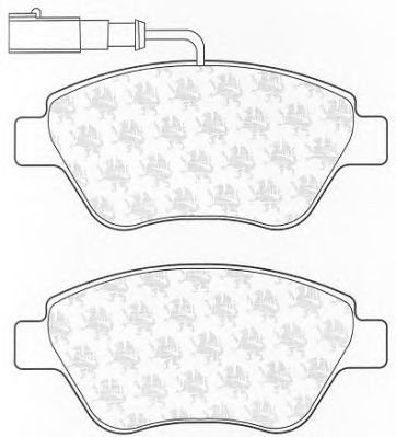 Комплект тормозных колодок, дисковый тормоз BP1317