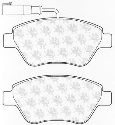 Комплект тормозных колодок, дисковый тормоз BP1318